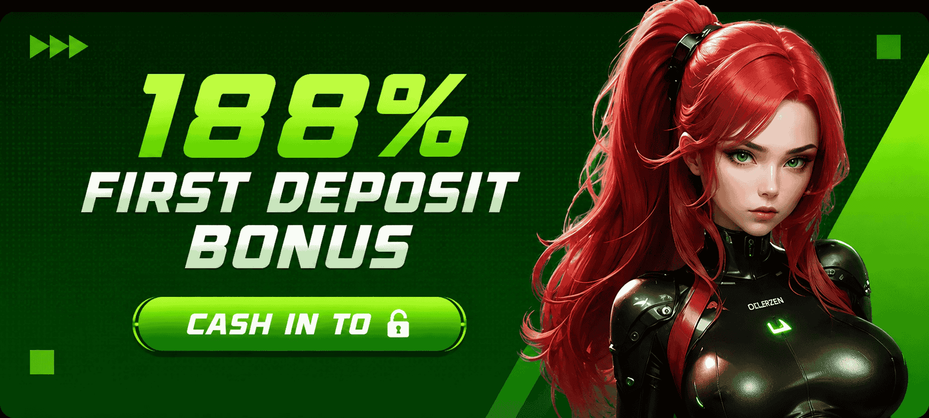 188% First Deposit Bonus