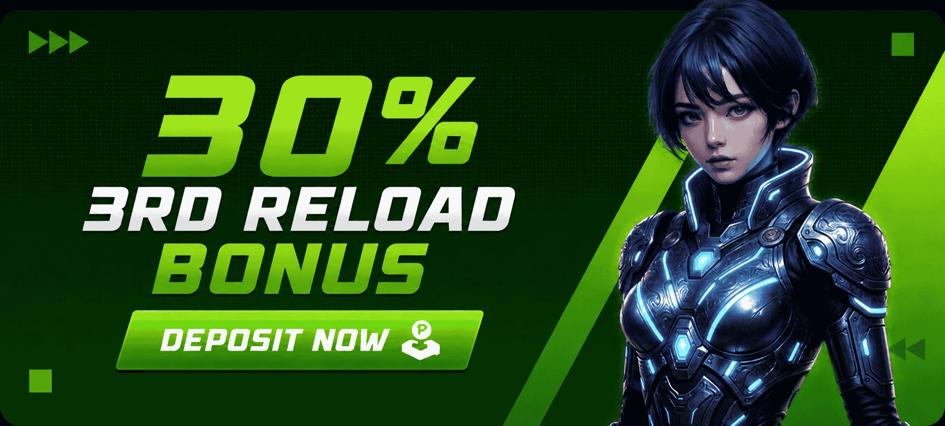 30% Third Deposit Bonus